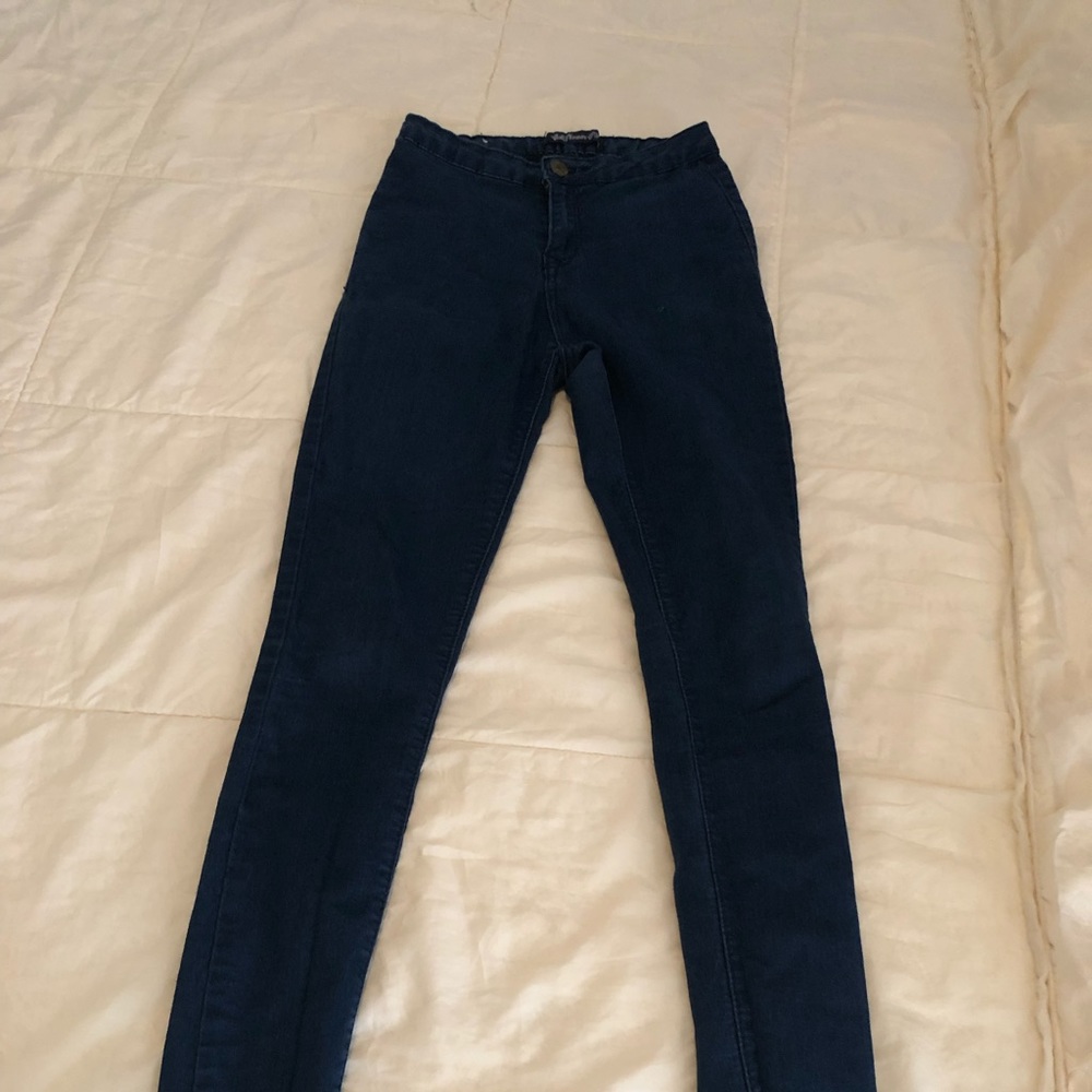 High rise skinny jeans